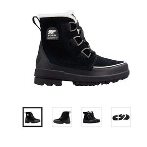 Women Sorel Black Waterproof Boots